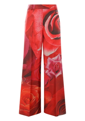 Roberto Cavalli silk trousers - Red
