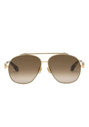 Roberto Cavalli oval-frame sunglasses - Yellow