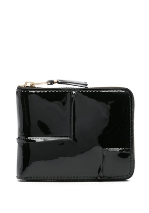Comme Des Garçons Wallet Reversed Hem leather wallet - Black