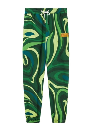 PUCCI Marmo-print track pants - Green