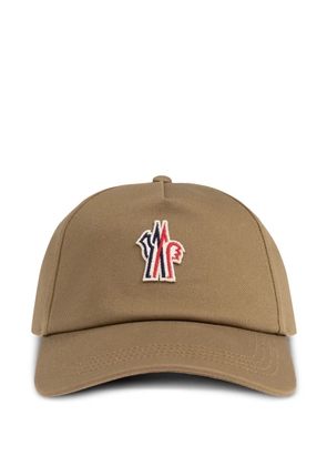 Moncler Grenoble logo-appliqué cap - Brown