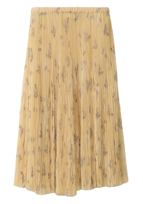 Fabiana Filippi floral-print midi skirt - Yellow