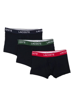 Lacoste logo-waistband boxer briefs (set of three) - Blue
