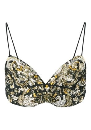 Genny embroidered top - Black