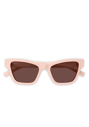 Gucci Eyewear geometric stripe sunglasses - Pink