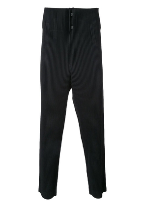 Homme Plissé Issey Miyake drop-crotch pleated trousers - Black