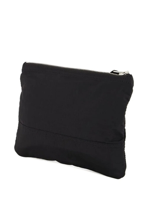 Stone Island logo-patch zip-fastening wallet - Black