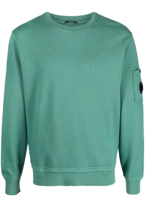 C.P. Company logo patch cotton sweatshirt - Green