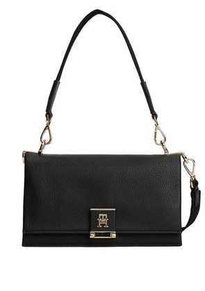 Tommy Hilfiger logo plaque crossbody bag - Black