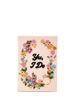 Olympia Le-Tan floral appliqué clutch bag - Neutrals