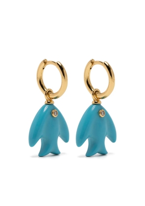 Eshvi fish earrings - Blue