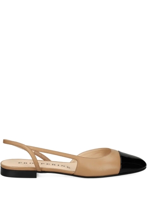 PROSPERINE cap-toe slingback flat pumps - Neutrals