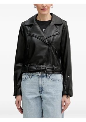 DKNY belted zipped jacket - Black