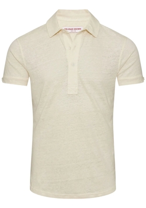 Orlebar Brown Sebastian linen polo shirt - Neutrals