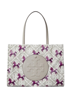 Tory Burch Ella horse-printed tote bag - Grey