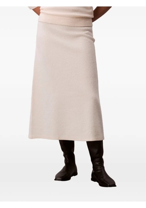 Calvin Klein merino midi skirt - Neutrals