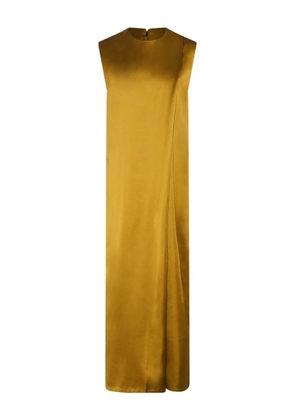 Yves Salomon satin maxi dress - Gold