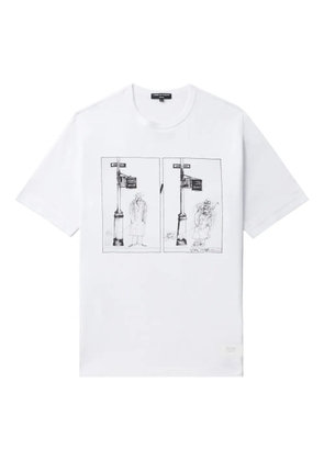 Comme des Garçons Homme illustration-print T-shirt - White