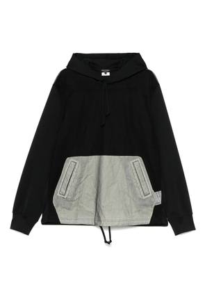 Comme des Garçons Homme Plus panelled hoodie - Black