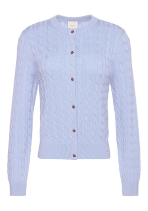Calvin Klein cable-knit buttoned knitwear - Blue