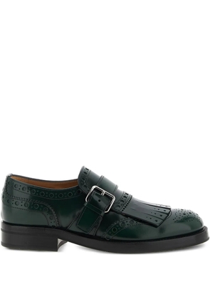 Church's fringe brogue buckle shoes - Green