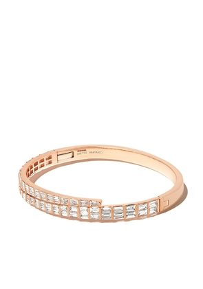 Anita Ko 18kt rose gold Coil diamond bracelet - Pink