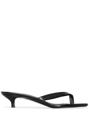 TOTEME 40mm kitten-heel flip-flops - Black
