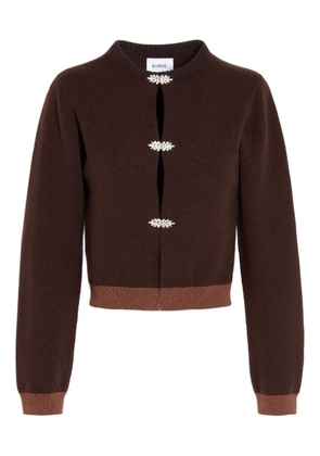 Barrie jewel-detail cashmere cardigan - Brown