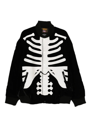 Mastermind Japan embroidered bomber jacket - Black