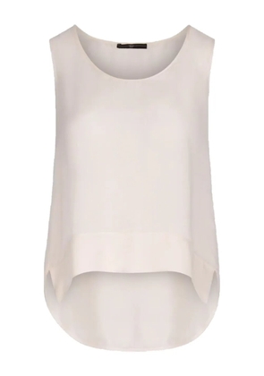 High curved hem top - Neutrals