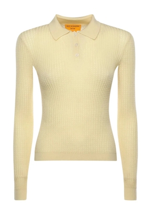 Guest In Residence Shrunken polo top - Yellow