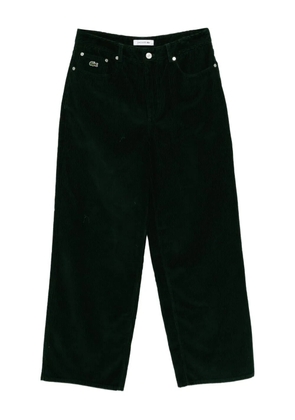 Lacoste logo-embroidered trousers - Green