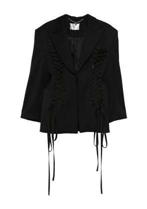 NISSA lace-up blazer - Black