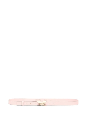 Genny X-buckle leather belt - Pink
