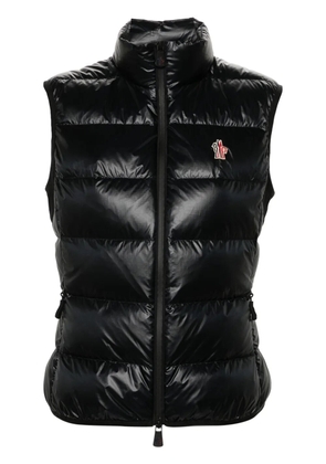 Moncler Grenoble logo-patch gilet - Black