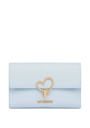 Love Moschino heart chain shoulder bag - Blue