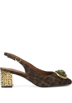 Kurt Geiger London 60mm Chelsea slingback heeled pumps - Brown