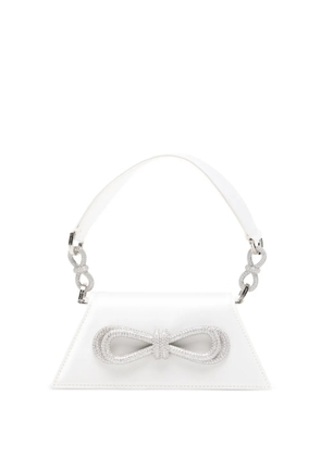 MACH & MACH bow chain tote bag - White