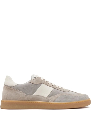 Collegium Pillar Court II suede-leather panel sneakers - Grey