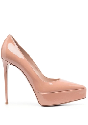 Le Silla 125mm Uma patent-leather pumps - Neutrals