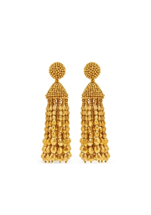 Oscar de la Renta bead-detailing earrings - Gold
