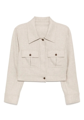 N.Peal cashmere cropped jacket - Neutrals