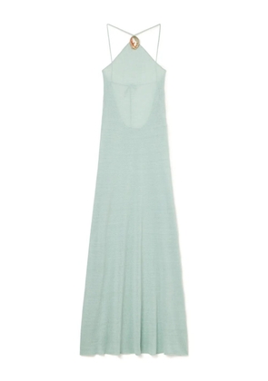 Alanui halterneck maxi dress - Green