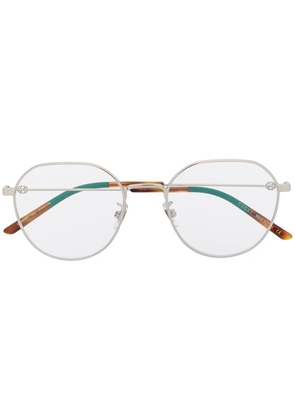 Gucci Eyewear GG0684O soft round-frame glasses - Silver