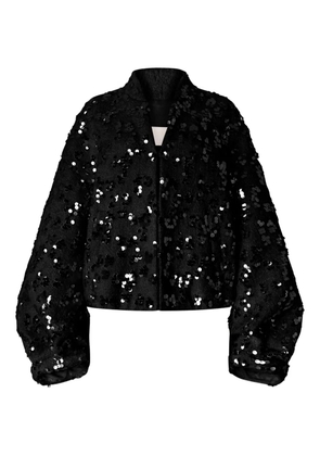Genny sequin-embellished jacket - Black