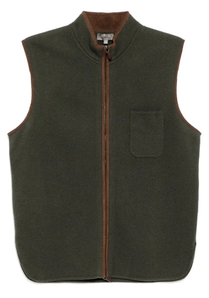 N.Peal shafftsbury suede gilet - Green