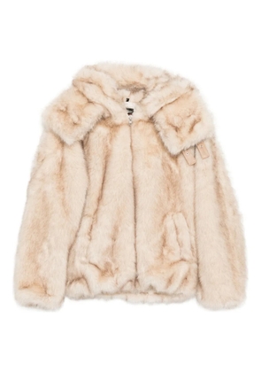 KidSuper faux-fur jacket - Neutrals