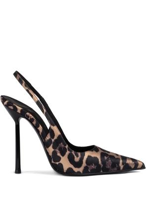 Le Silla 120mm Bella leopard-print slingback pumps - Neutrals