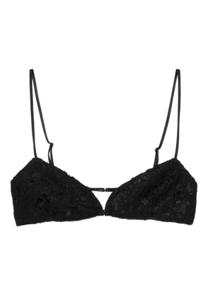 Ludovic de Saint Sernin lace-trim bra - Black