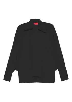 THELATEST Cecilia tie-neck shirt - Black